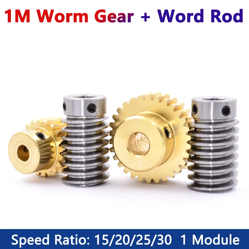 

GooBetter Червячный редуктор латунный 1 модуль 15/20/25/30 зубьев