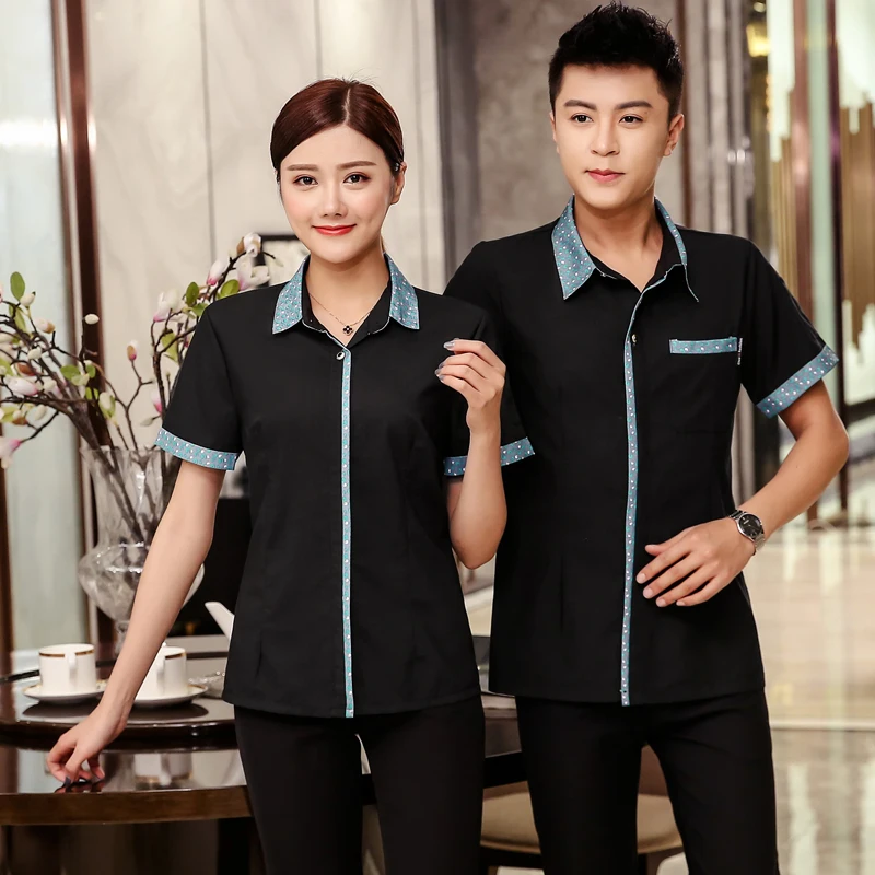 Рабочая одежда для мужчин и женщин официанта кухни западного ресторана отеля