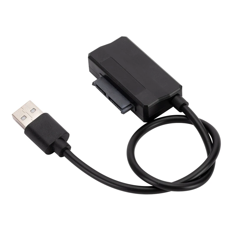 

Внешний оптический привод SATA7P + 6P к USB 2,0 для ноутбука, кабель для передачи данных, USB SATA, простой привод, кабель 30 см для ноутбука, CD-Rom
