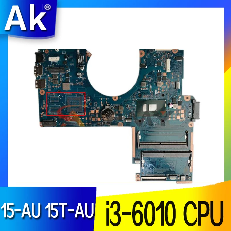 Материнская плата для ноутбука HP Pavilion 15-AU i3-6010 CPU DAG34AMB6D0 DDR4 100% протестирована