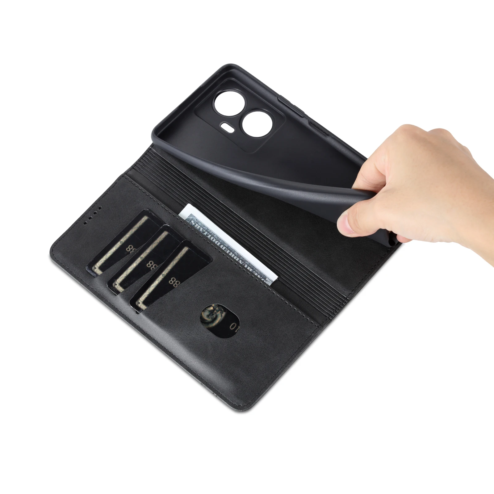 Флип-кожаный магнитный закрытый чехол для vivo Y77e V2166BA телефона с слотом карт