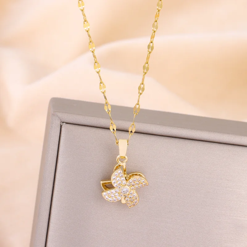 Draweye Necklaces for Women Korean Fashion Sweet Birthday Party Vintage Jewelry Simple Ins New In Collares Para Mujer