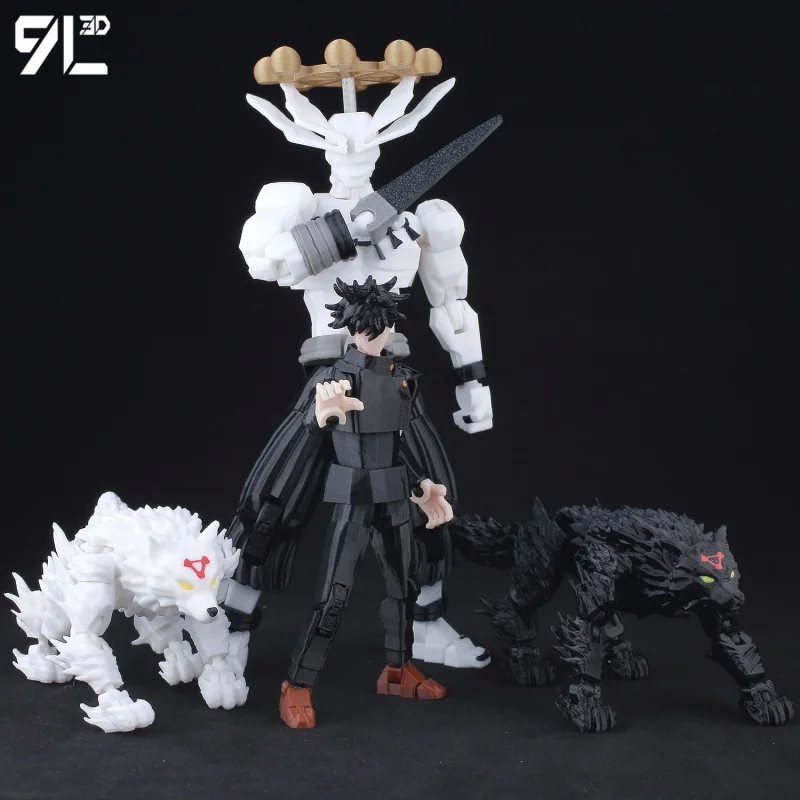Фото Новые подвижные фигурки персонажей Jujutsu Kaisen (9 см, 3D-печать): Lucky 13, Dummy 13, Titan 13. Аниме-фигурки для коллекционирования. №4