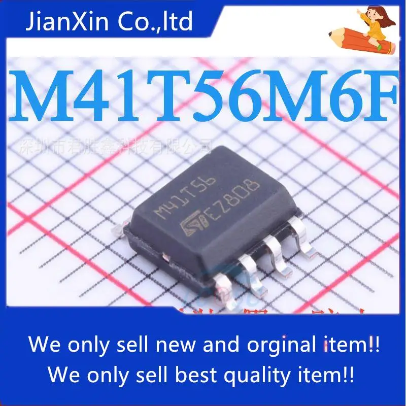 

10pcs 100% orginal new SMD M41T56M6F M41T56 real-time clock chip SOP-8 Large quantity and good price