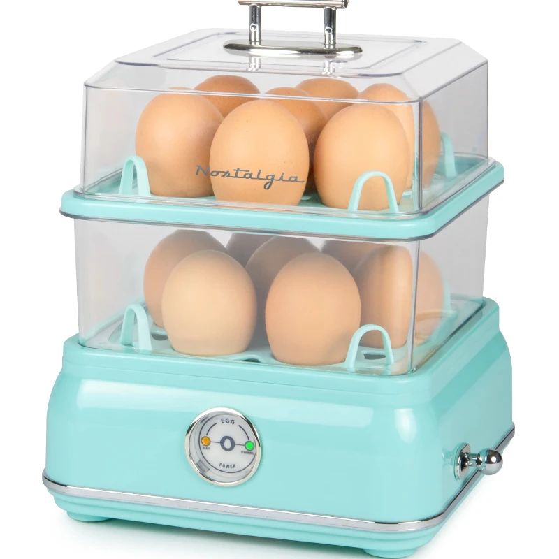 

Classic Retro 14-Capacity Egg Cooker, Aqua