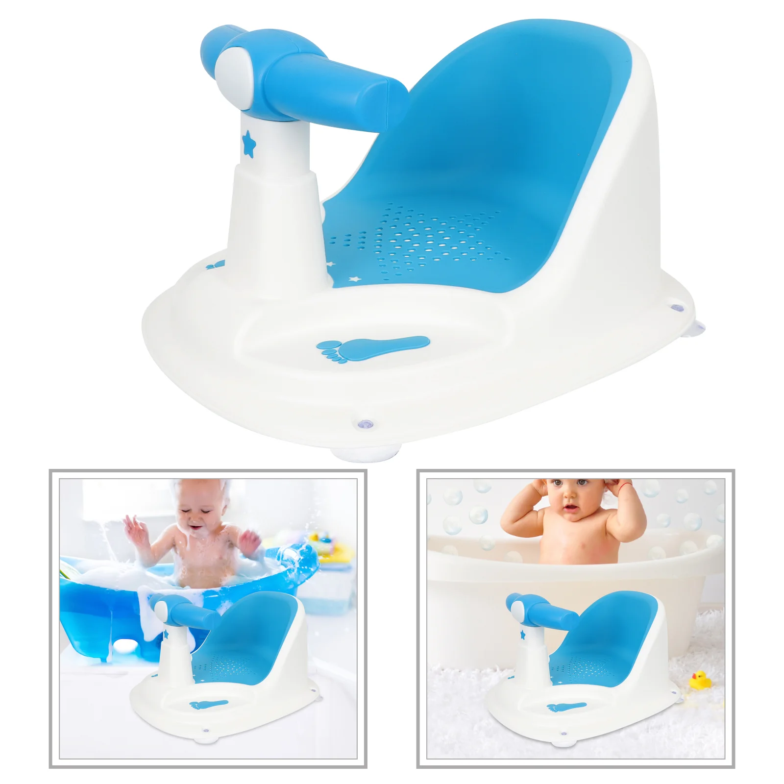 

Нескользящее детское сиденье для ванны, Детская ванна, безопасное кресло для душа из ТПЭ, сиденье для младенцев