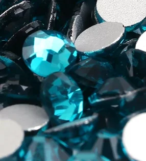 

1440pcs/bag Smallest ss2(1.2mm) Blue Ziron Color Crystal Flat Back ( Nail Art ) Non Hot Fix Glue on Glass Rhinestones