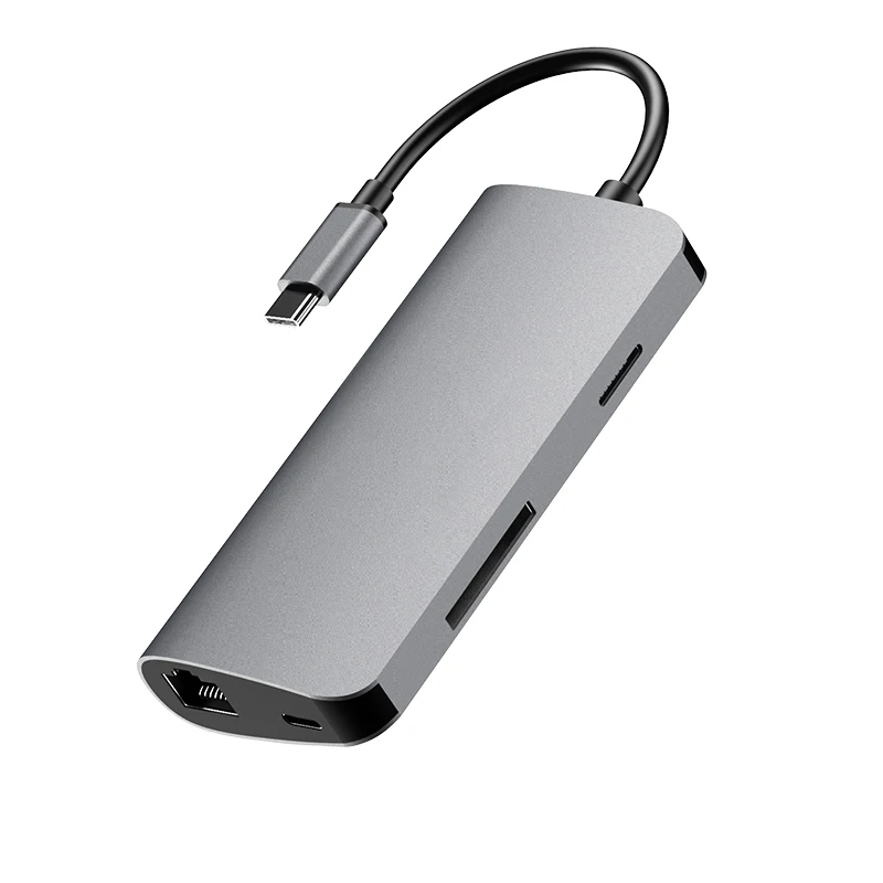 

USB-хаб 8 в 1 с портом USB Type-C, 1000 Мбит/с