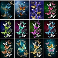 ruopoty diy diamond painting butterfly new arrival diamond embroidery animal cross stitch mosaic frame home decor gift