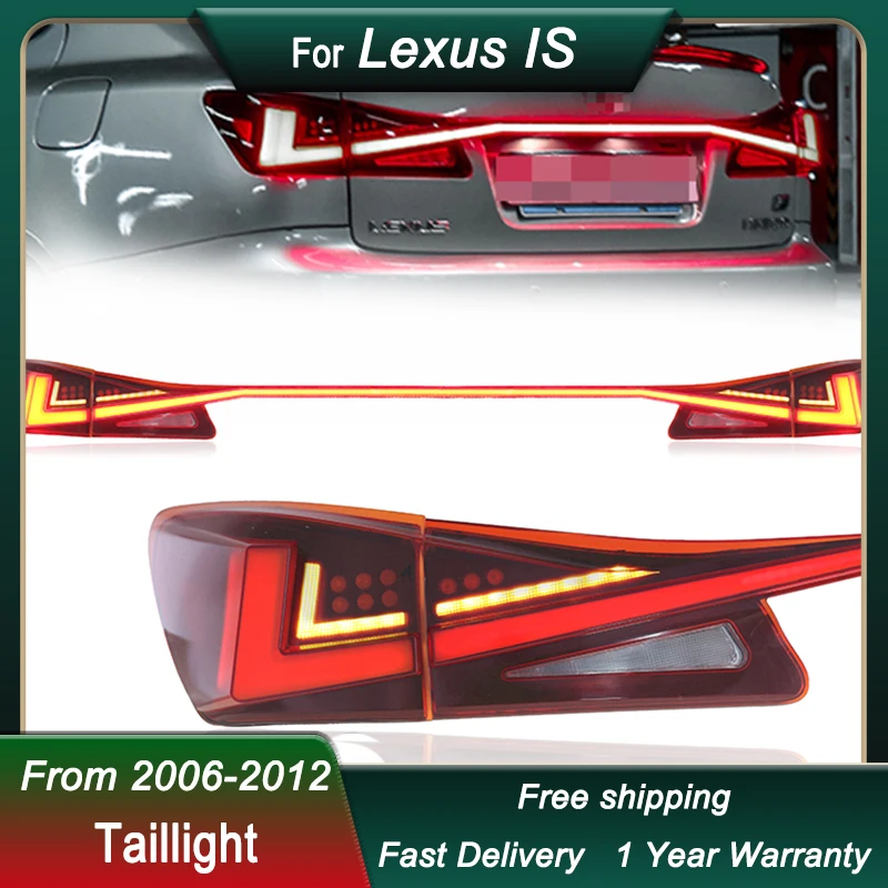 Автомобильные сквозные задние фонари для Lexus IS IS250 IS300 2006-2012 новые полностью