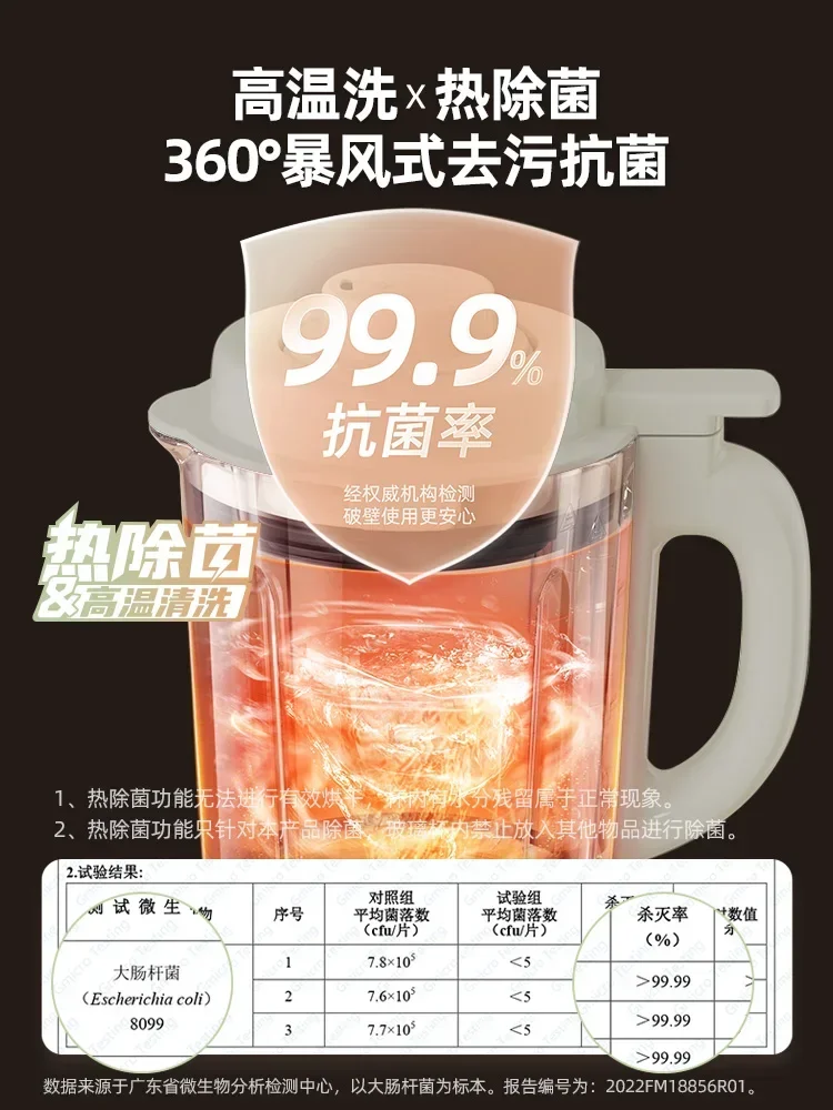 Высокоскоростной блендер Bear 220 В со съемными лезвиями малошумящей функцией и