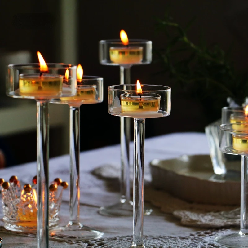 S Set Tealight Candle Holder Home Decor Wedding Table Center