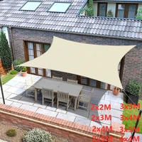 waterproof fabric oxford beige shade square rectangle triangle awning outdoor camping garden terrace shade cloth pool awning