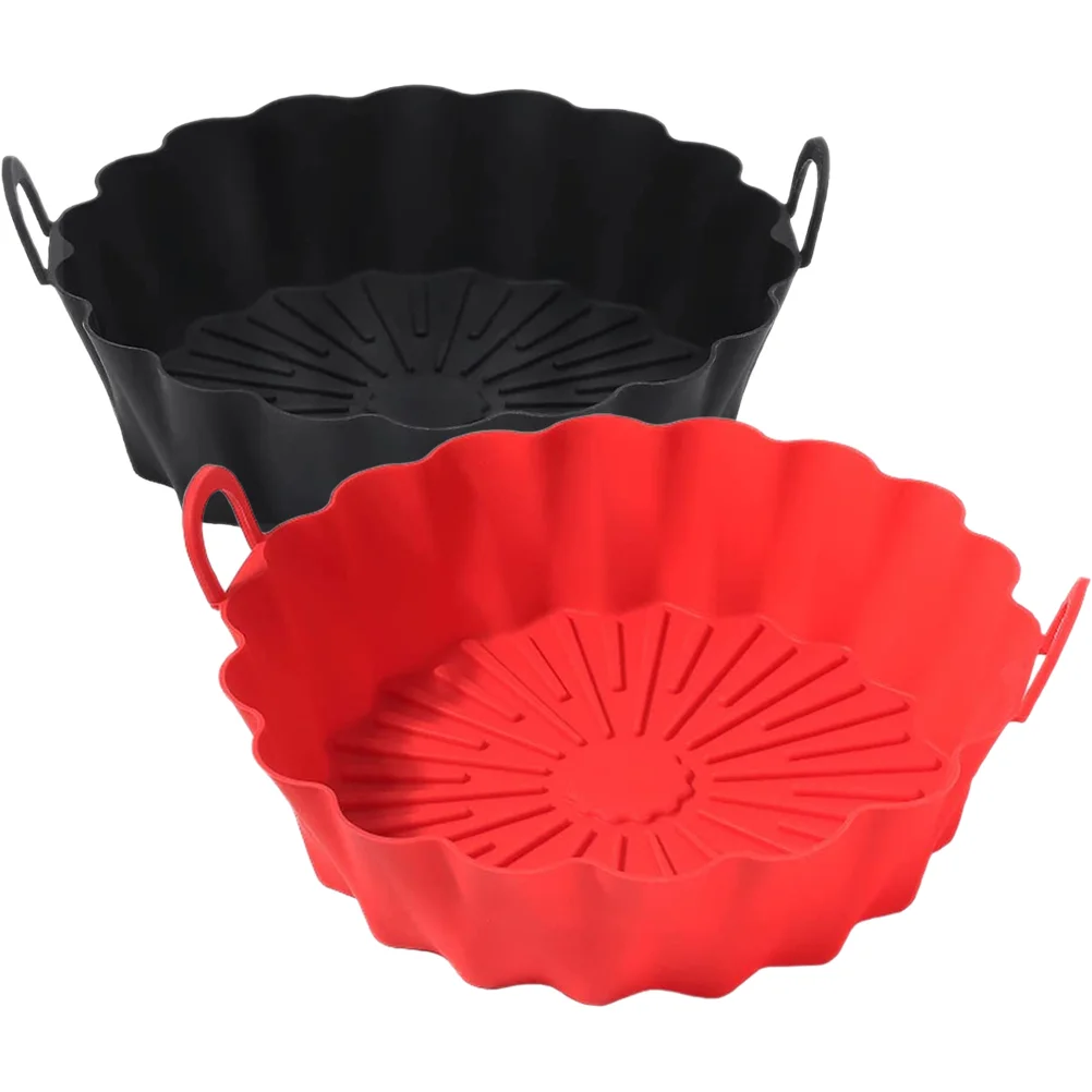 

2pcs Air Fryer Liner Reusable Air Fryer Pot Air Fryer Liner Basket Air Fryer Accessories