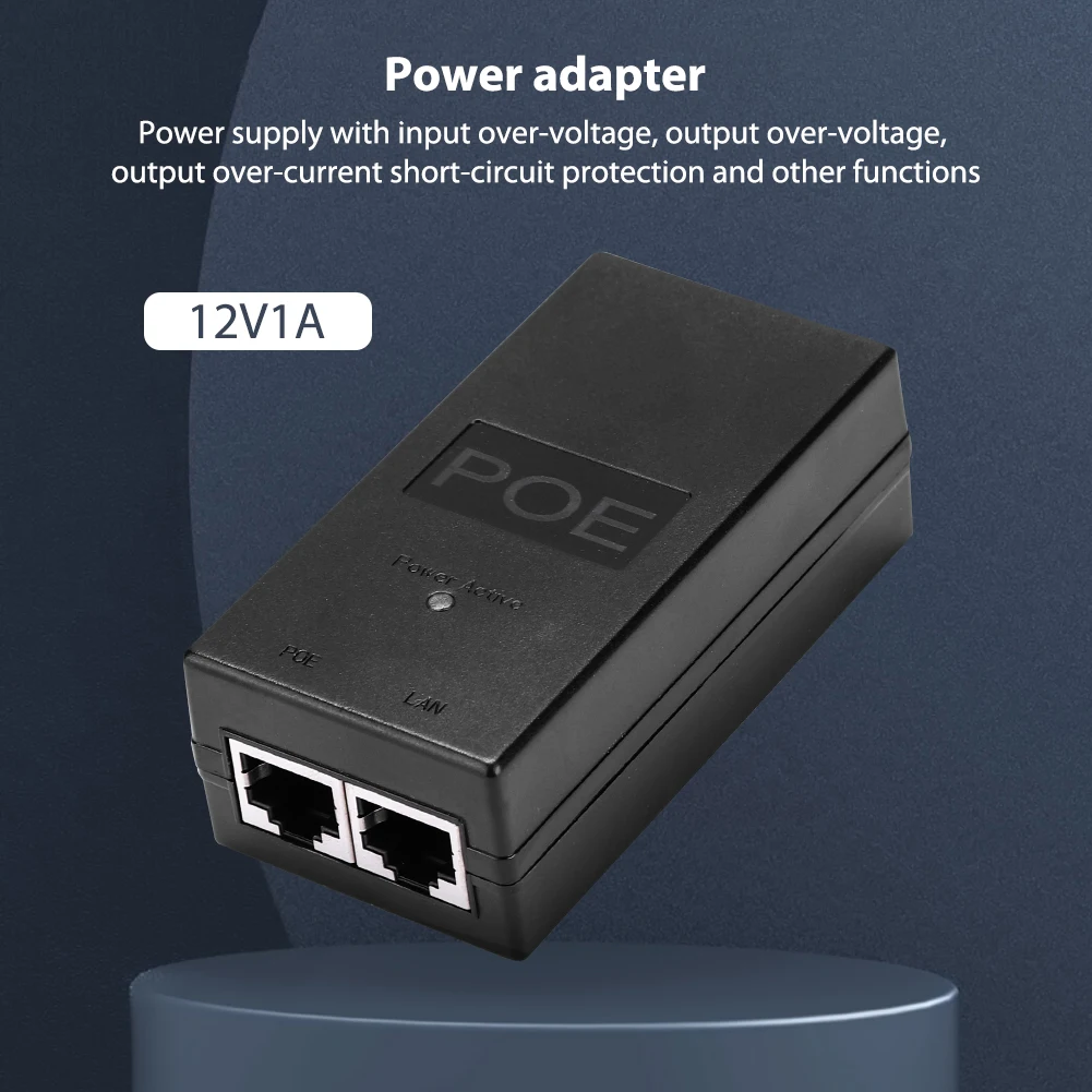 

POE-адаптер постоянного тока, 24 Вт, 12 В, 15 В, 24 В, 48 В, 0,5 А, 0,8 А, 1 А