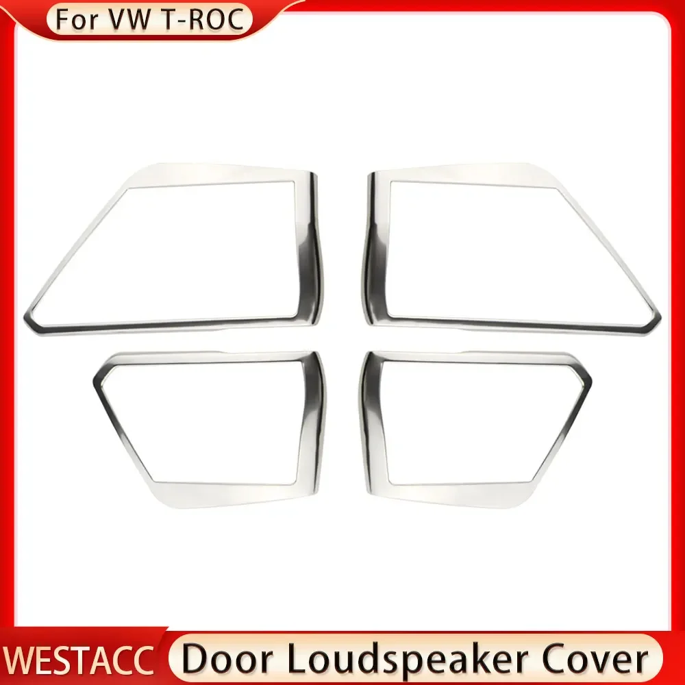 Автомобильная дверь Аудио Громкий динамик крышка отделка для Volkswagen VW T-Roc TROC 2018 2019