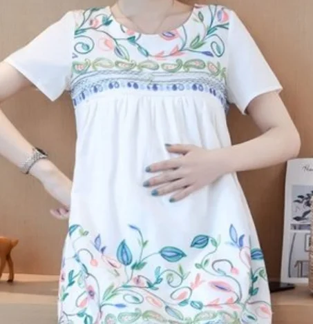 

Maternity green Pregnant Baby Loading 2023 Funny Women T Shirt Girl Shirt New Big Size Clothes