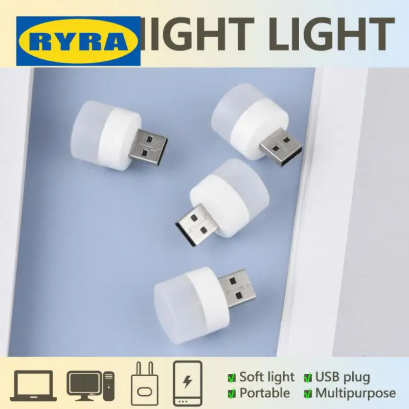 

Mini Usb Plug Lamp Charging Usb Bedroom Night Lamp Led Night Light Computer Mobile Power Led Light Mini Eye Protection Portable