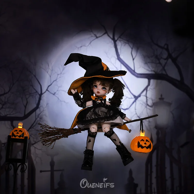 Фото Hugo BJD 1/6 Художественная кукла 26,5 см в черном газовом платье и желтый галстук-бабочка YOSD фантазия Смола игрушки №2
