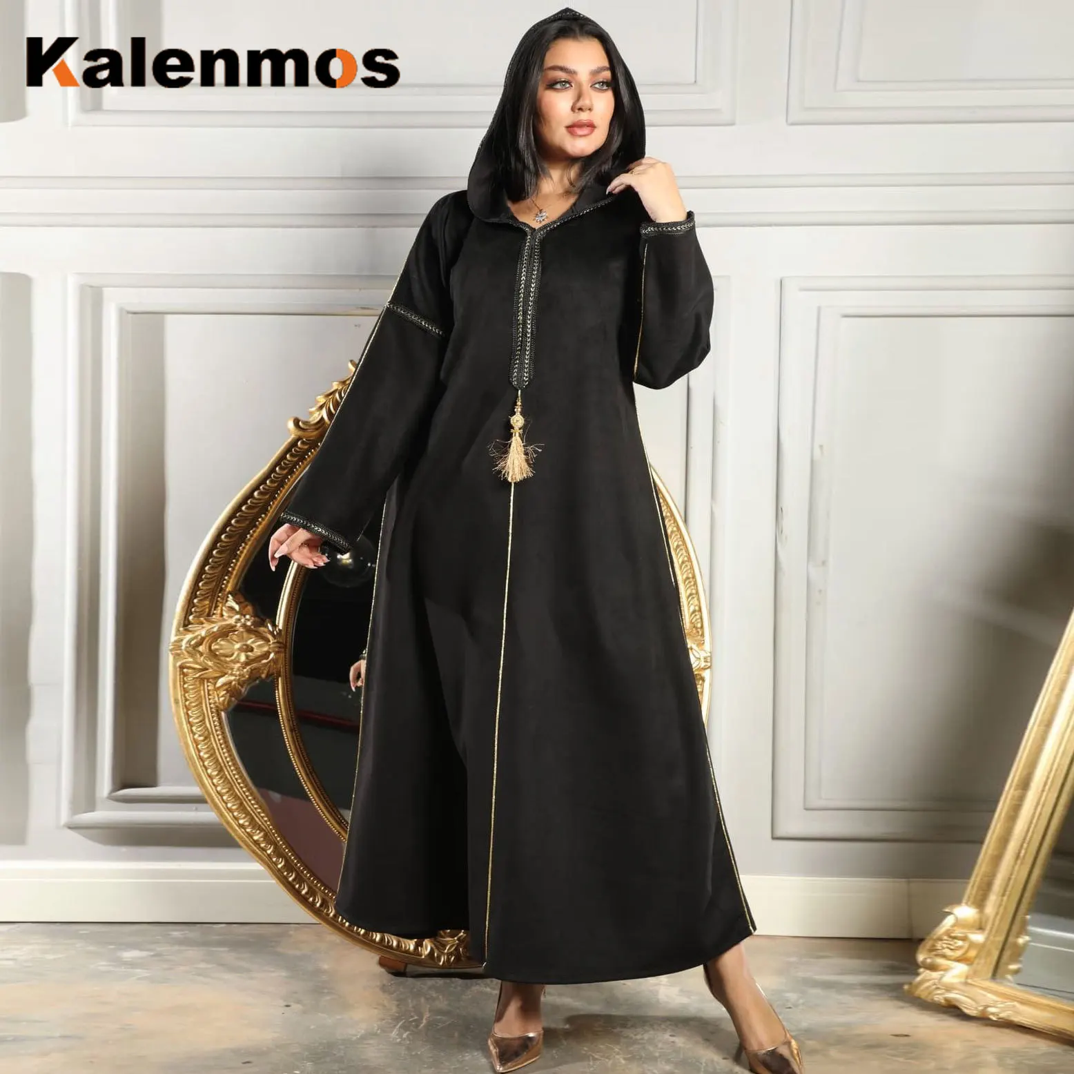 

Arab Morocco Muslim Dress Abayas Women Ramadan Hijab Abaya Dubai Turkey Islam Kaftan Robe Longue Black Musulmane Vestidos Largos