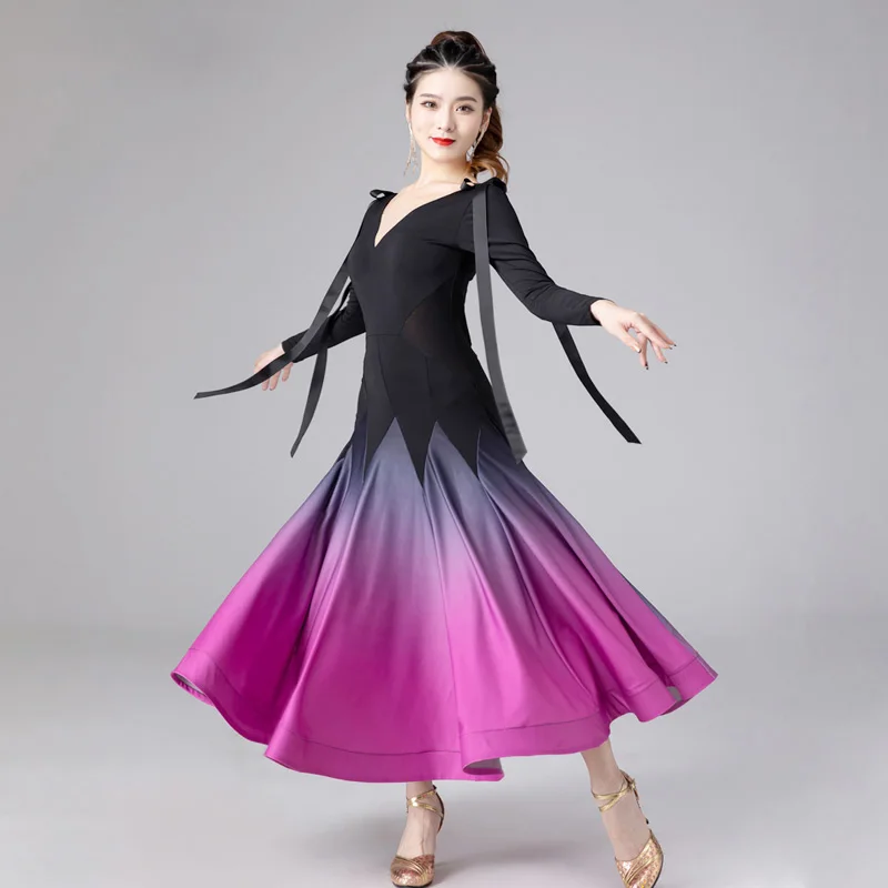 

Ballroom dance dress standard skirt competition costume performance clothing custom new adult custom color