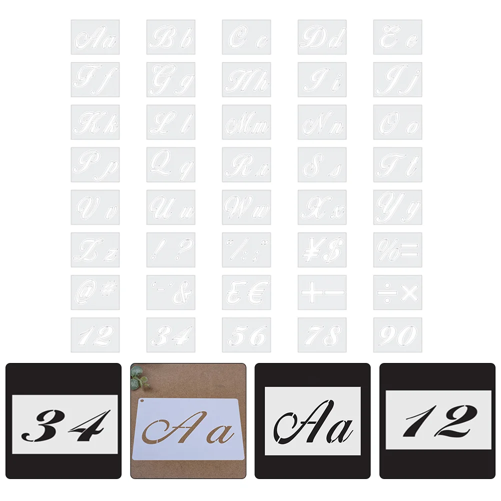 

Painting Templates Stencils Numberalphabet Kids Letter Drawing Planner Stencil