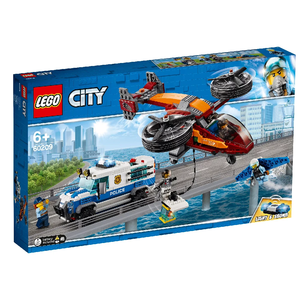 Конструктор LEGO City (Сити) 60209 Воздушная полиция: Кража бриллиантов 6+ | Игрушки и