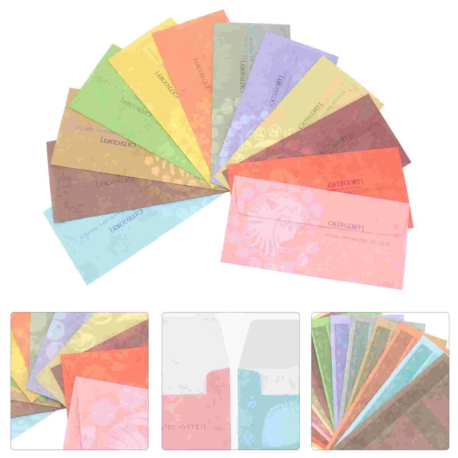 

12pcs Budget Envelopes Waterproof Cash Envelopes System Envelope System for Cash Savings with Pen