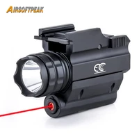 tactical gun light red dot laser sight combo handgun pistol white led flashlight for 20 21mm rails mount hunting accessories