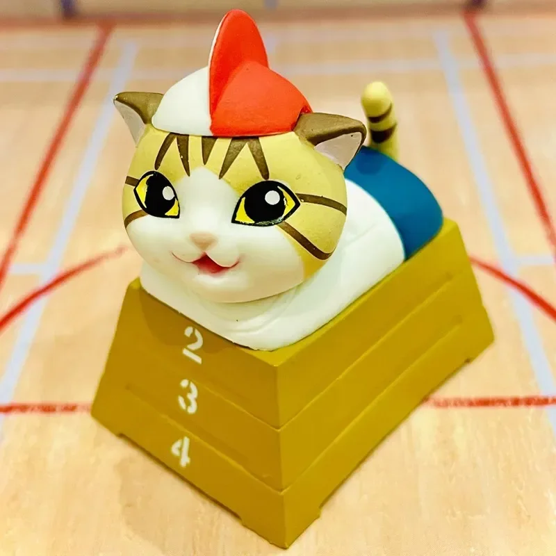 Stasto оригинальная капсульная игрушка Gashapon Kawaii Box Seat самурайская фигурка кошки