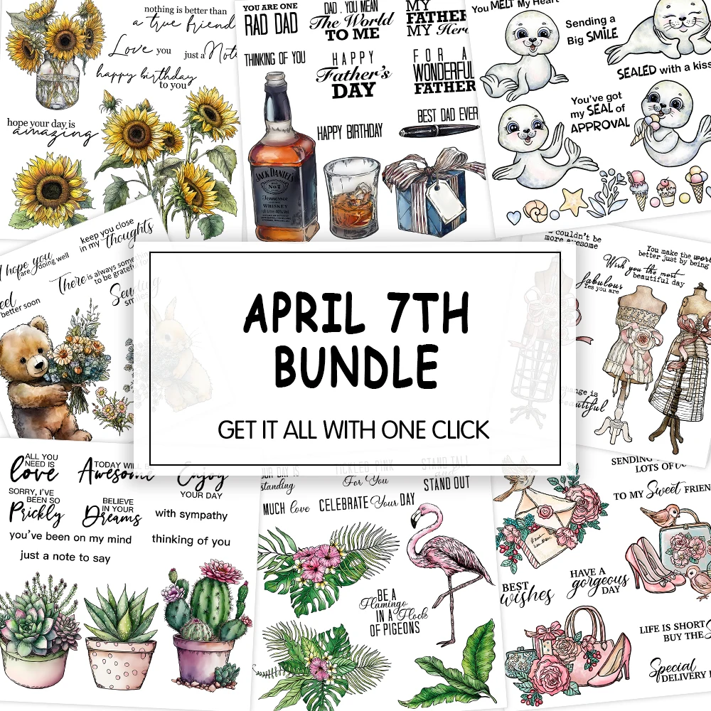 

MangoCraft 2023 New Cutting Dies And Clear Stamps Cartoon Animals Flowers DIY Scrapbooking Supplies Stamps Metal Dies For Cards