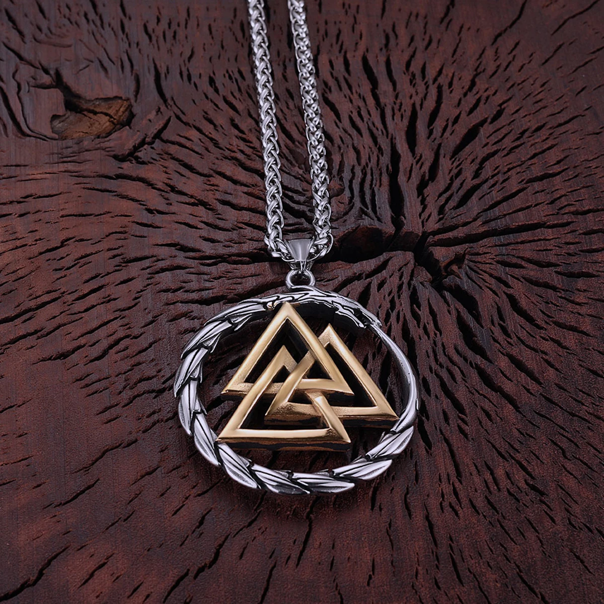 Ожерелье Vikings из нержавеющей стали с изображением дракона оверлора для мужчин