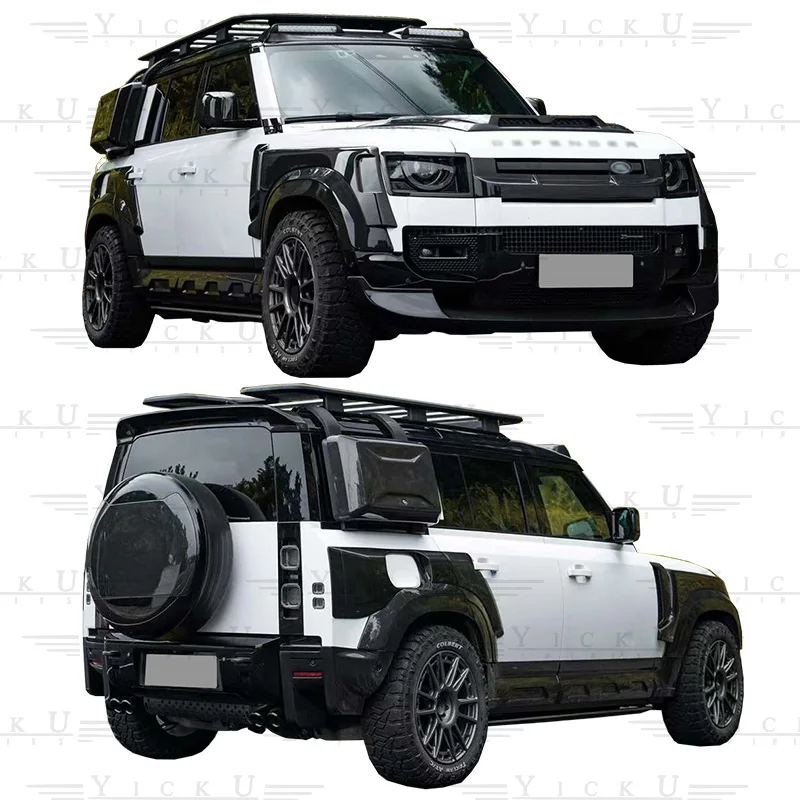 Корпус из сухого углеродного волокна в стиле KN передняя губа боковые юбки задняя