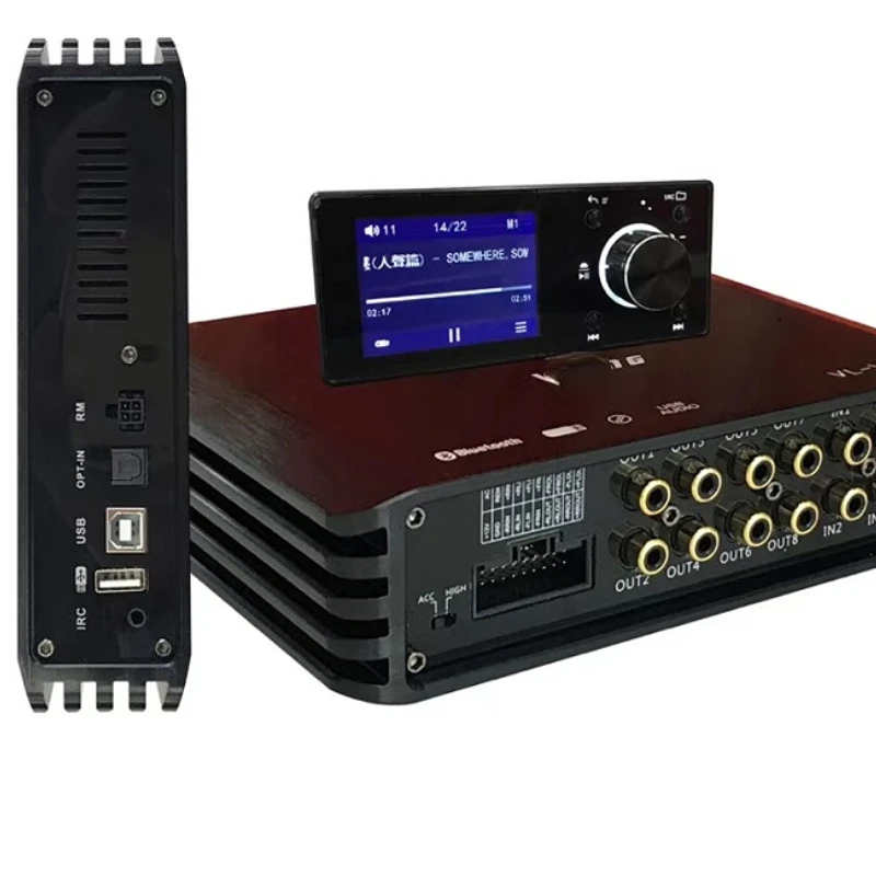 

processor Auto audio accessories 8-way DSP auto audio amplifier manufacturer China factory 22 years of production experience