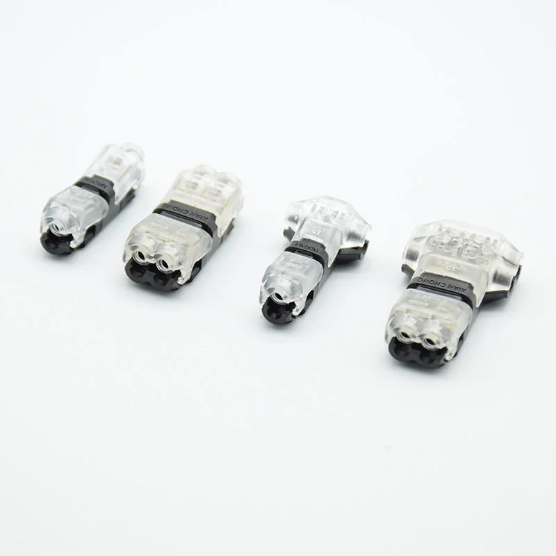 

10 шт./5 шт. тип I/T, 1 контакт, 2 контакта, быстроразъемный фоторазъем для клемм, ОБЖИМНАЯ проводка 22-18AWG, Светодиодная лента, автомобильная аудиосистема