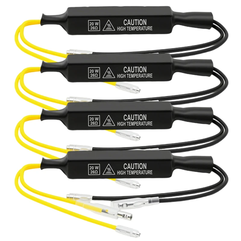 

Индикаторный резистор нагрузки 12 В 20 Вт, решение мигалки, 26 Ом, светодиодные указатели поворота, декодер неисправностей, аксессуары для мигалки мотоцикла