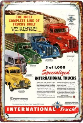 

Металлическая вывеска International Truck