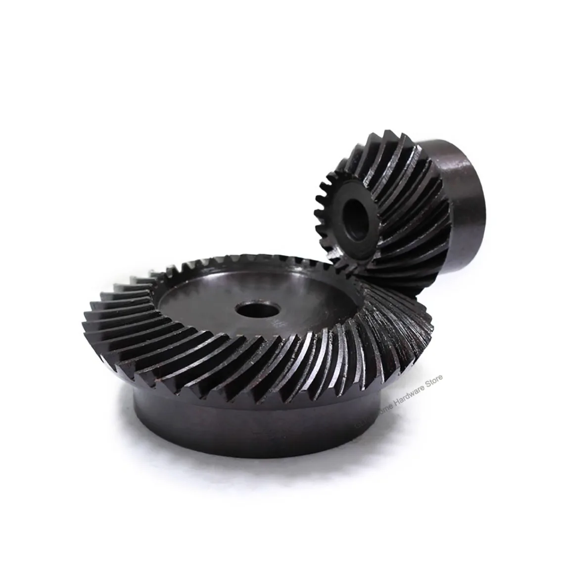 

1Set 1:4 15-20 Tooth 1/1.5/2Module Helical Bevel Gear 90 Degrees 45# Steel Mechanical Transmission Gear Process Hole