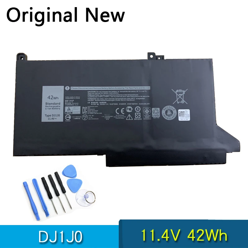

Новый оригинальный DJ1J0 0G74G PGFX4 0NF0H Аккумулятор для ноутбука Dell Latitude 12 7000 7280 7380 7480 серия 11,4 в 42Wh