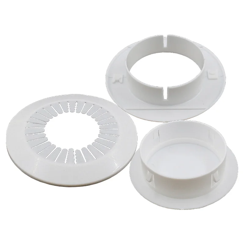 Plastic Vent Cover Reserved Hole Sealing Panel Round Corrector Air Conditioning Pipe Dust Cap Decor For Home Office Hotel |