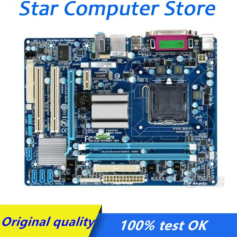 

For Gigabyte GA-G41MT-D3 G41MT-D3 Computer USB2.0 SATA2 Motherboard LGA 775 DDR3 G41 G41M Desktop Mainboard Used