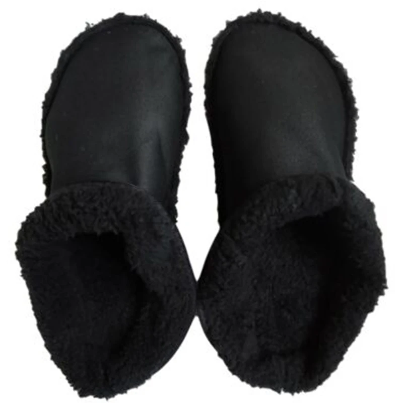 Thickened Shoes Liners Black Hole Shoes Furry Inserts Shoes Clogs Replacement Fur Insoles Soft  Plush Cover Warm Hole Shoe Cover images - 6