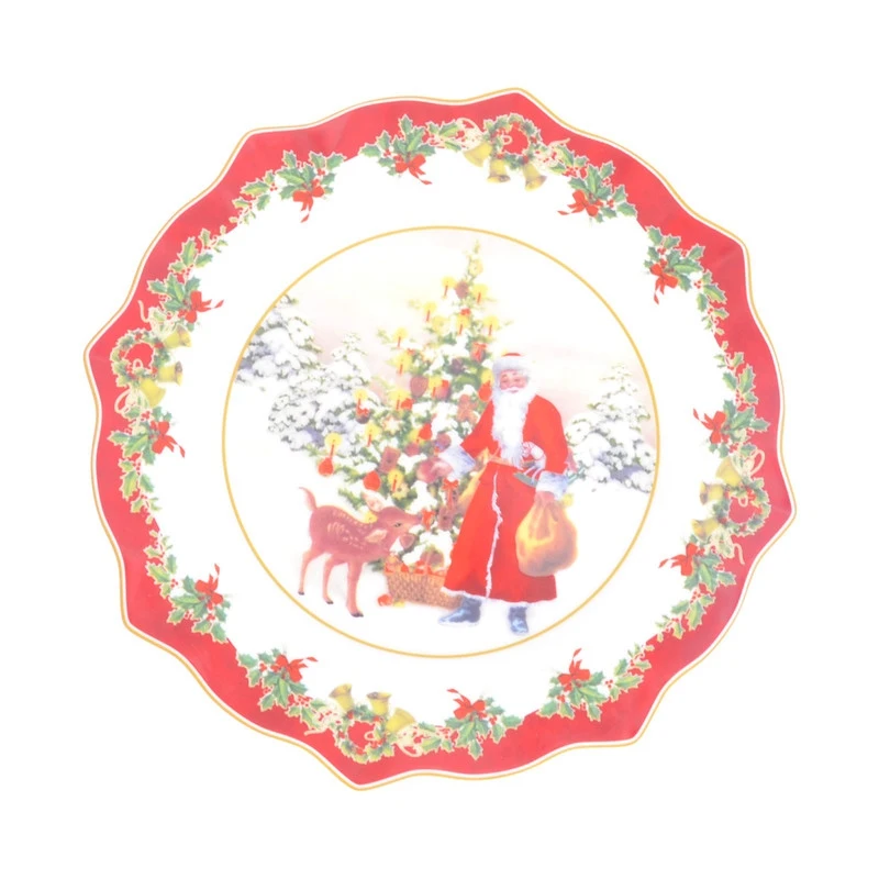 Тарелка Repast Зимняя сказка, 21 см/28 см, фарфор