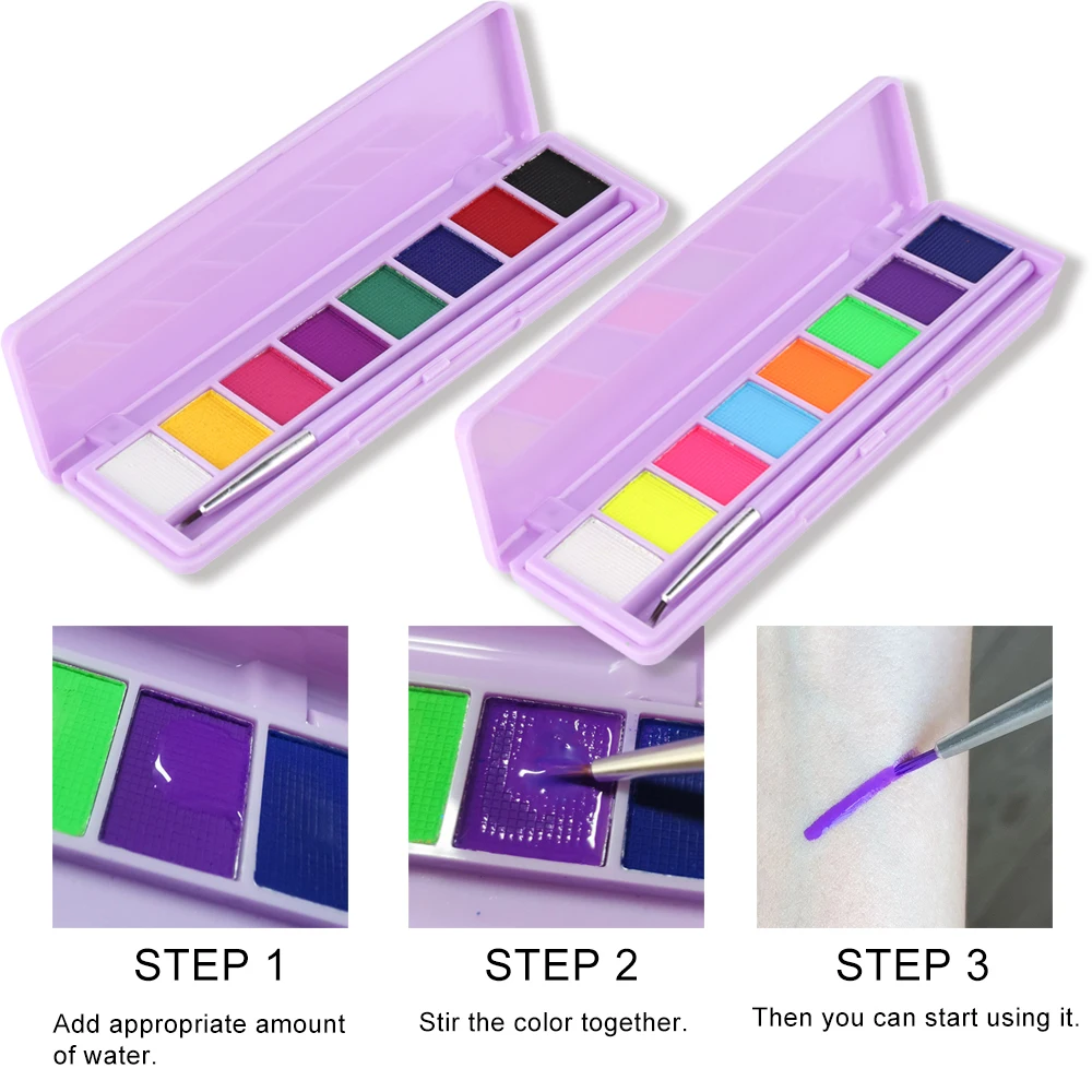 Подводка для глаз с активацией от воды неоновая Пастельная УФ-подводка черная