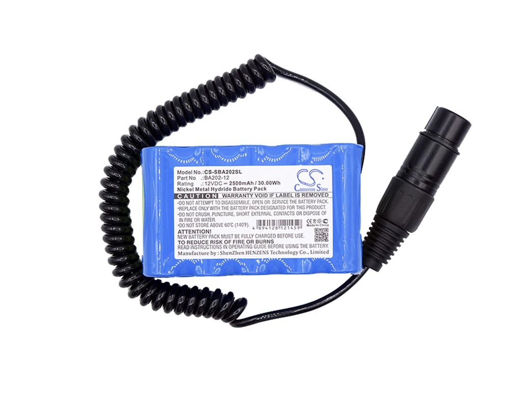 

Cameron Sino 2500mA Battery for Sennheiser BA202-SYS,HMDC 200,HMEC,KDHC22 BA202-12