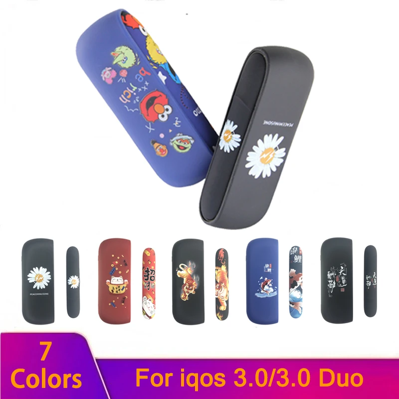 Силиконовый чехол полный защитный для IQOS 3 0/3 DUO 7 узоров Внешний аксессуары