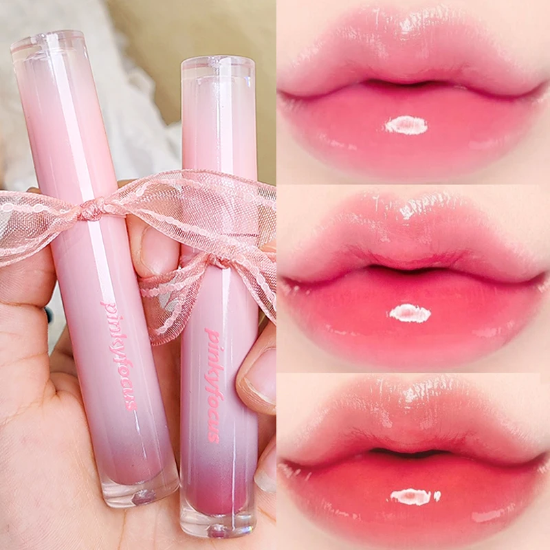 

Moisturizing Plumping Lip Gloss Long Lasting Hydrating Glossy Mirror Liquid Lipstick Waterproof Non-stick Cup Lip Glaze Cosmetic