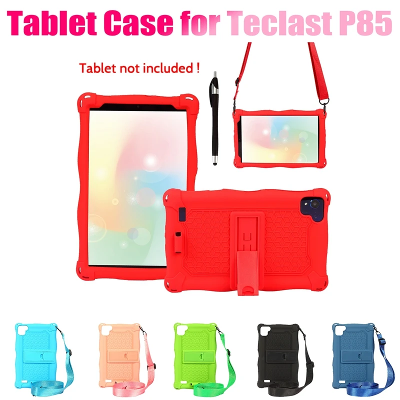

Чехол для Teclast P85, чехол для планшетов с подставкой, защитный силиконовый чехол для Teclast P85, чехол с ручкой и ремешком