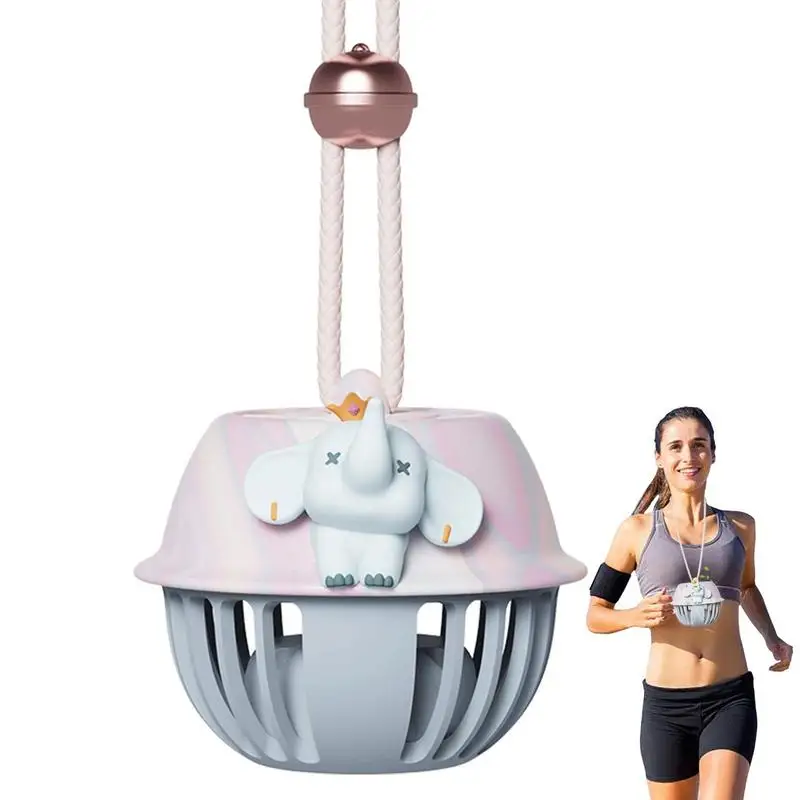 

Веер для шеи в форме колокольчика, перезаряжаемый 3-скоростной вентилятор для охлаждения шеи, путешествий, пешего туризма