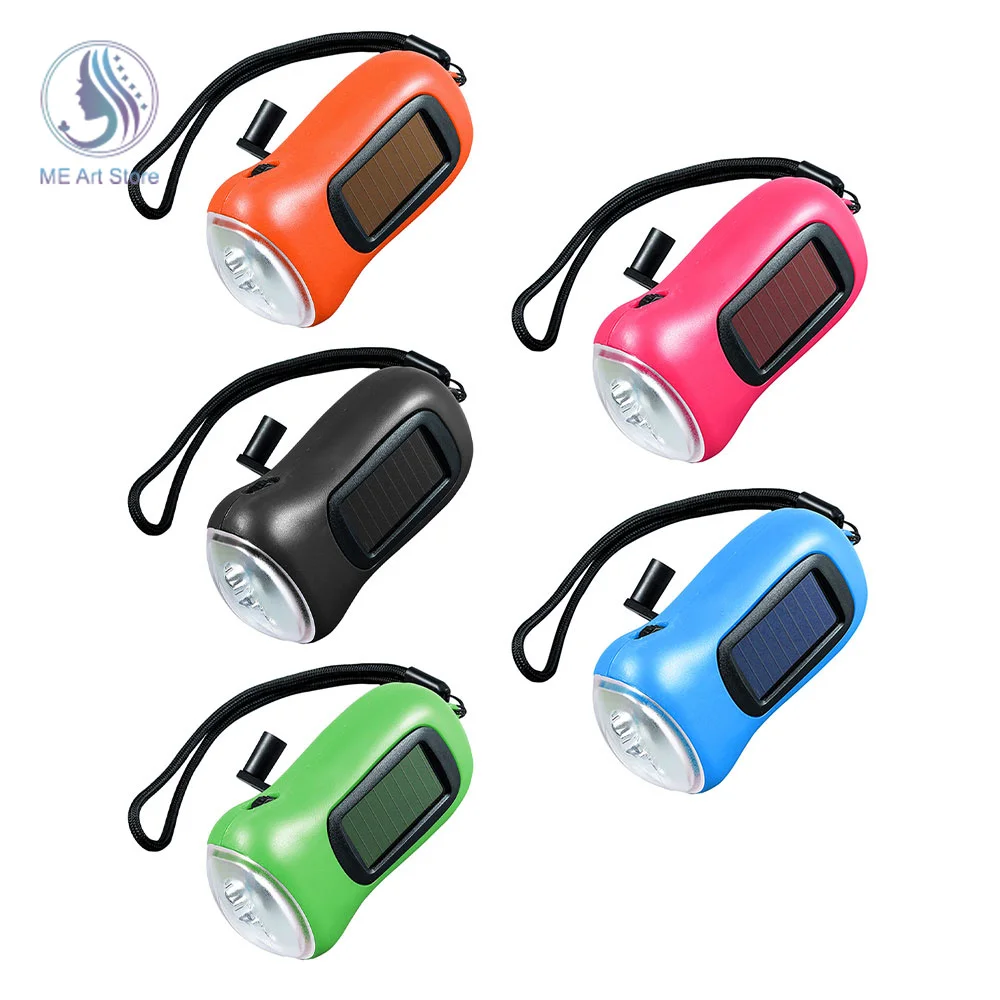 

Светодиодная вспышка на солнечной батарее с ручным нажатием